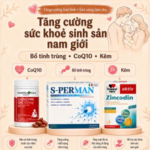 Combo tăng cường sức khoẻ sinh sản nam giới